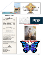 Church Bulletin Easter 2016