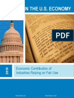 Fair Use in The U.S. Economy: Economic Contribution of Industries Relying On Fair Use