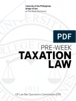 Taxation 2015 UP Pre-Week