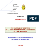 Licence Fondamentale en Sciences de L'informatique