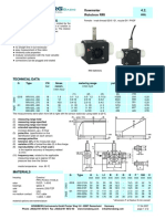 Rotor General Characteristics: Flowmeter 4.2. Rototron RRI