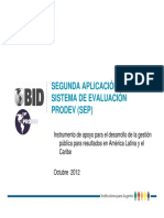 Segunda Aplicacion Del Sistema de Evaluacion Prodev Sep