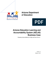 Arizona Education Learning and Accountability System (AELAS) Business Case