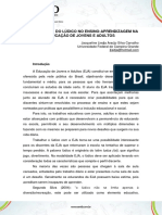 A Importância Do Lúdico No Ensino-Aprendizagem Na Educação de Jovens e Adultos