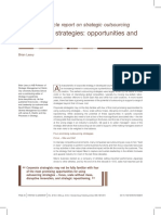 Strategic Outsourcing Opps&risks PDF