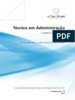 Apostila Custos e Orcamento - Tecnico em Administração