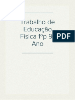 Trabalho de Educação Física 1ºp 9º Ano