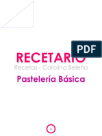 Recetario Instecom Pasteleria Basica