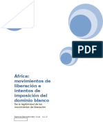 África: Movimientos de Liberación e Intentos de Imposición Del Dominio Blanco