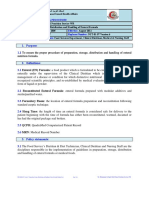 Preparation Storage Distribution and Handling of Enteral Formulaor Medical Food