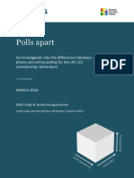 Polls Apart: An Investigation Into The Differences Between Phone and Online Polling For The UK's EU Membership Referendum