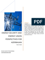 Energy Security and Energy Union Perspectives For Azerbaijan CESD Policy Paper