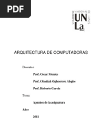 Apuntes Arquitectura de Computadoras Unla