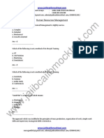 CAIIB HRM Sample Questions by Murugan - For Nov 14 Exams