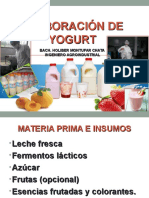 Elaboracion de Yogurt