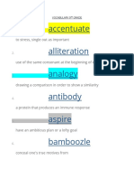 100 Vocabulary Words 9TH GRADE