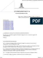 Estatuto Do Magisterio Publico Do Estado de Sergipe Lei Complementar No. 16 de 28 de Dezembro de 1994