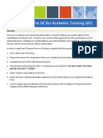 How To Receive IIE Approval For Academic Training