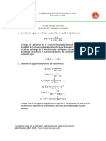 Taller Primer Examen Control de Procesos UIS