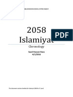 2058 Islamiat Chronology For O' Level