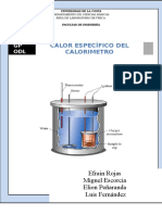 Calor Especifico Del Calorimetro