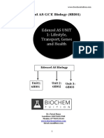 Edexcel As Biology 6BI01