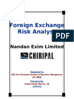 Foreign Exchange Risk Analysis Sumesh Nair