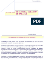 Balances de Materia