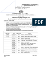 TY Time Table of Bachelor of Arts (2008) SPL 2 24-2-16