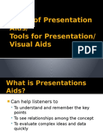 Types of Presentation Aids/ Tools For Presentation/ Visual Aids