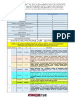 Edital Pge Se Esquematizado - Proposto Pelo @aprovacaopge PDF