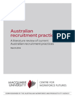 Australian Recruitment Practices Report