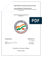 Impact of The World Constitution On Making of Indian Constitution