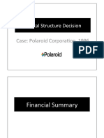 8 Capital Structure Decision - Polaroid Corporation 1996