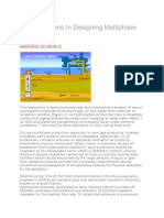 Considerations in Designing Multiphase Flow Lines