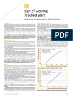 Economic Design of Working Platforms For Tracked Plant