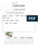 Prueba Reglas de Acentuación 6° Año