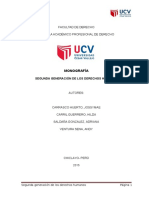 Monografía Segunda Generación Derechos Humanos 