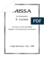 Bottazzo-Missa Sancta Luciae-Due Voci Pari