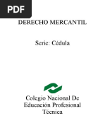 Cedula Derecho Mercantil