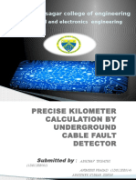 Precise Kilometer Calculation by Underground Cable Fault Detector