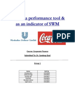 EVA As A Performance Tool & As An Indicator of SWM