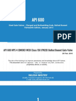 API 600 - Presentation - Steel Gate Valves - Flanged & Bulttwelding Ends, Bolted Bonnet