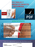 INYECTABLES y PROCEDIMIENTOS BASICOS DE ENFERMERIA