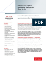 Supplier Qualification Management Datasheet