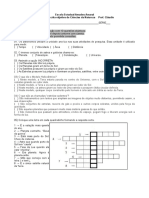 7 Ano A Prova Objetiva Modelo 1 1 Bimestre