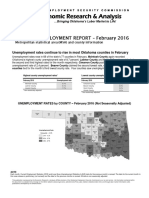 Unemployment by County February 2016