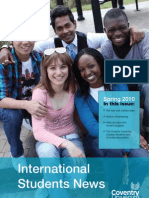 International Students Newsletter Spring 2010 - Coventry University, UK