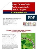 Plantasi 2016 Facultad de Agrobiología UATX