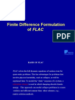 Finite Difference Formulation of Flac